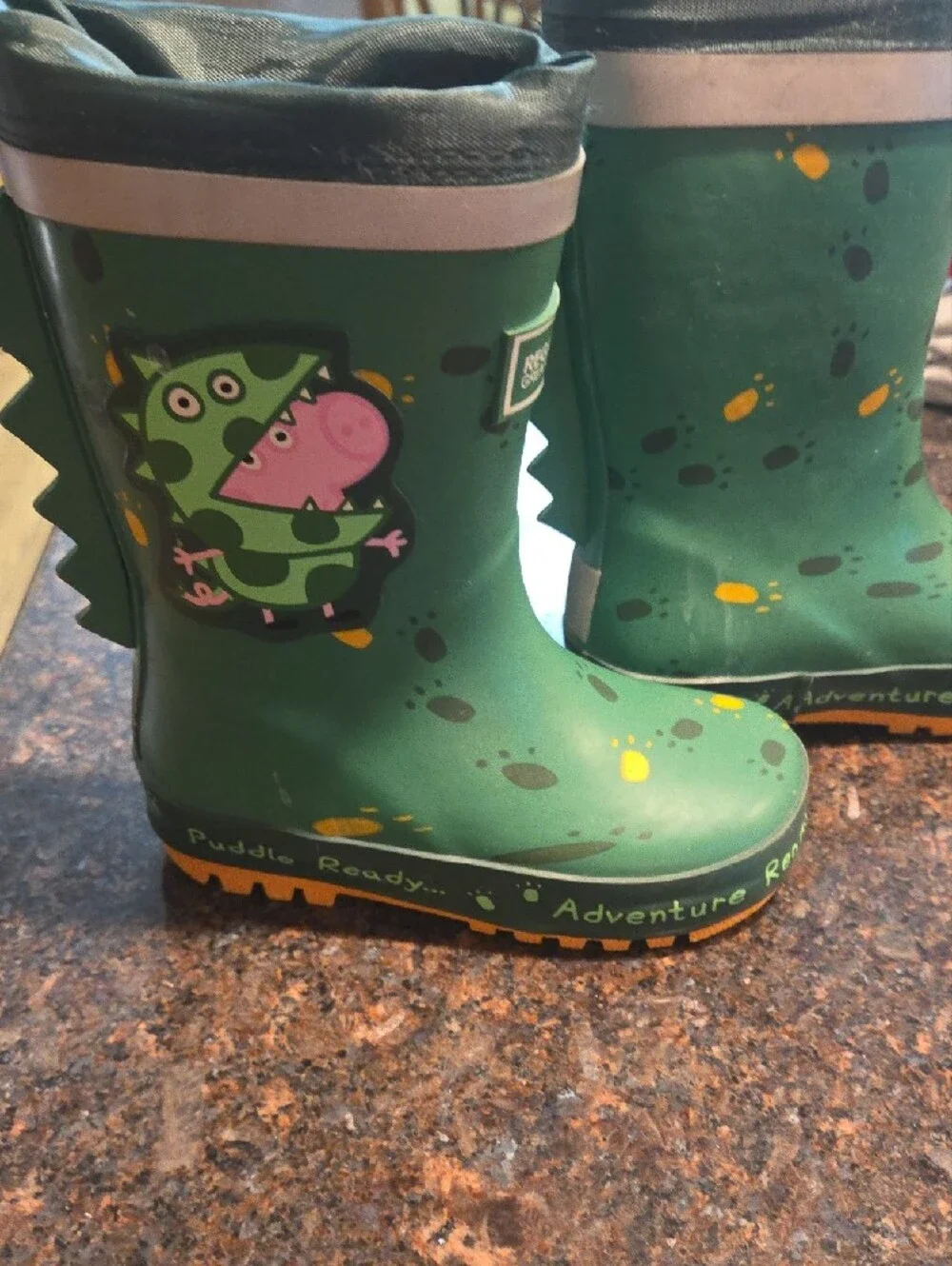 Regatta Kids' Green Puddle Play Rain Boots